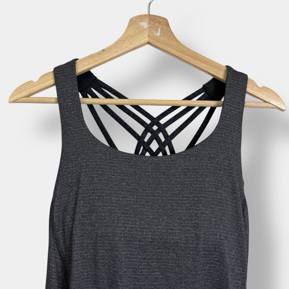 LULULEMON Wild Heathered Black Tank, Athletic Top, Sz 6 - Picture 8 of 16